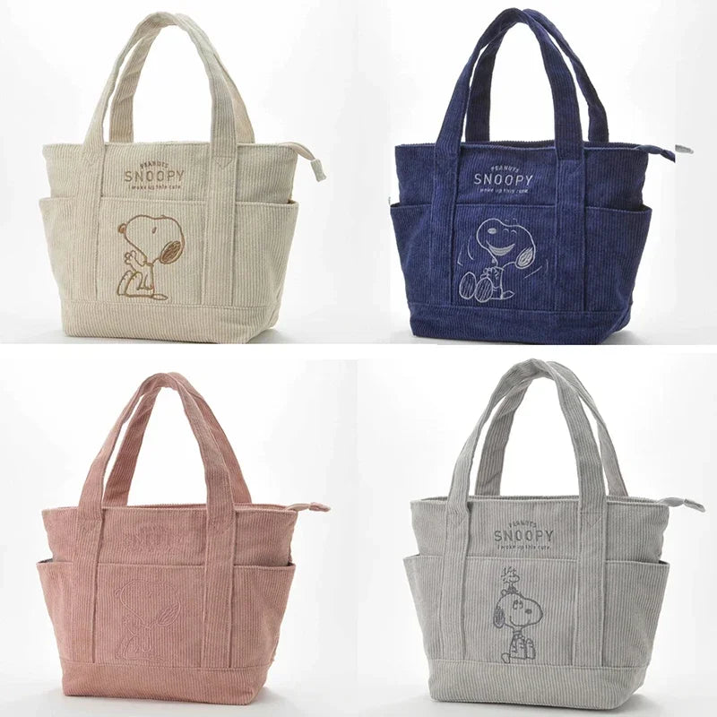 Snoopy Corduroy Tote